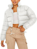 Women's Puffer Jacket with Zip Pockets
