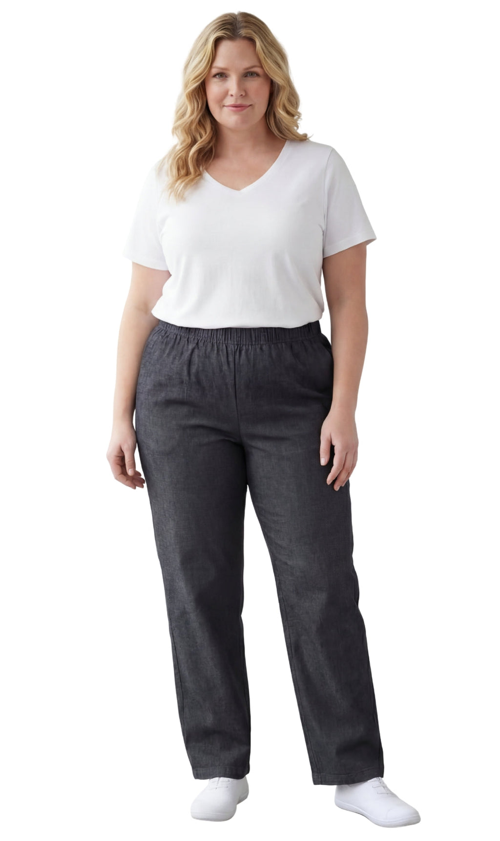 Lightweight Pull-On Denim Jeans