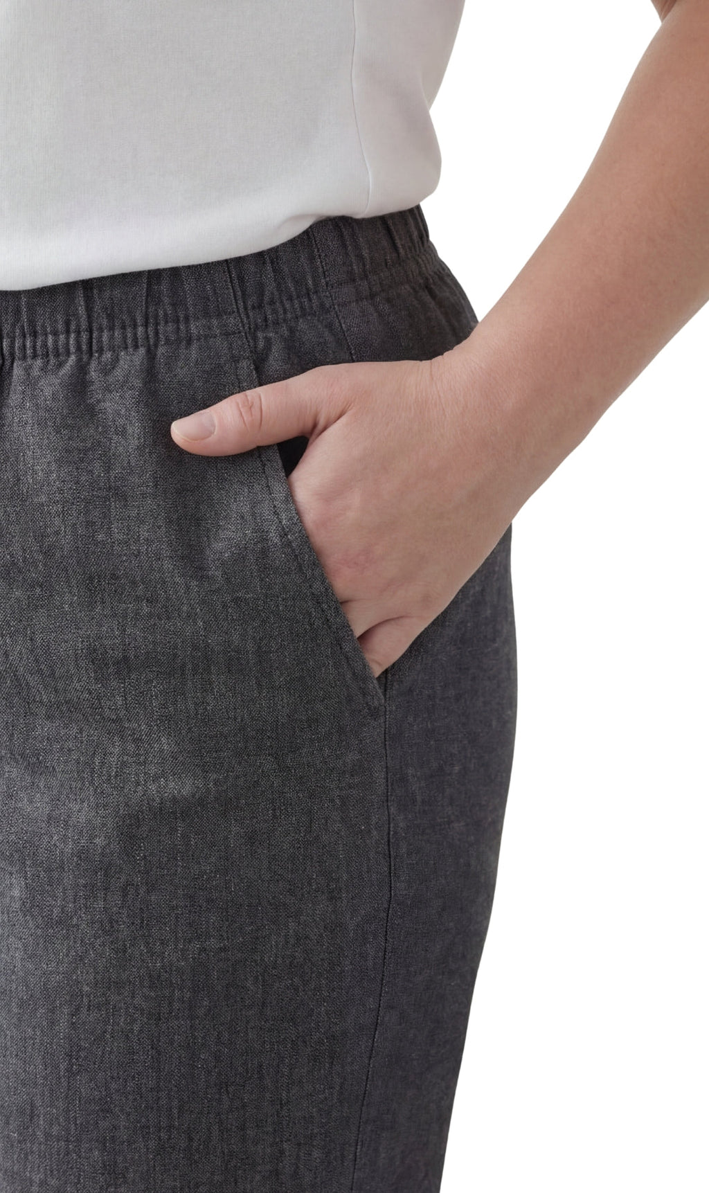 Lightweight Pull-On Denim Jeans