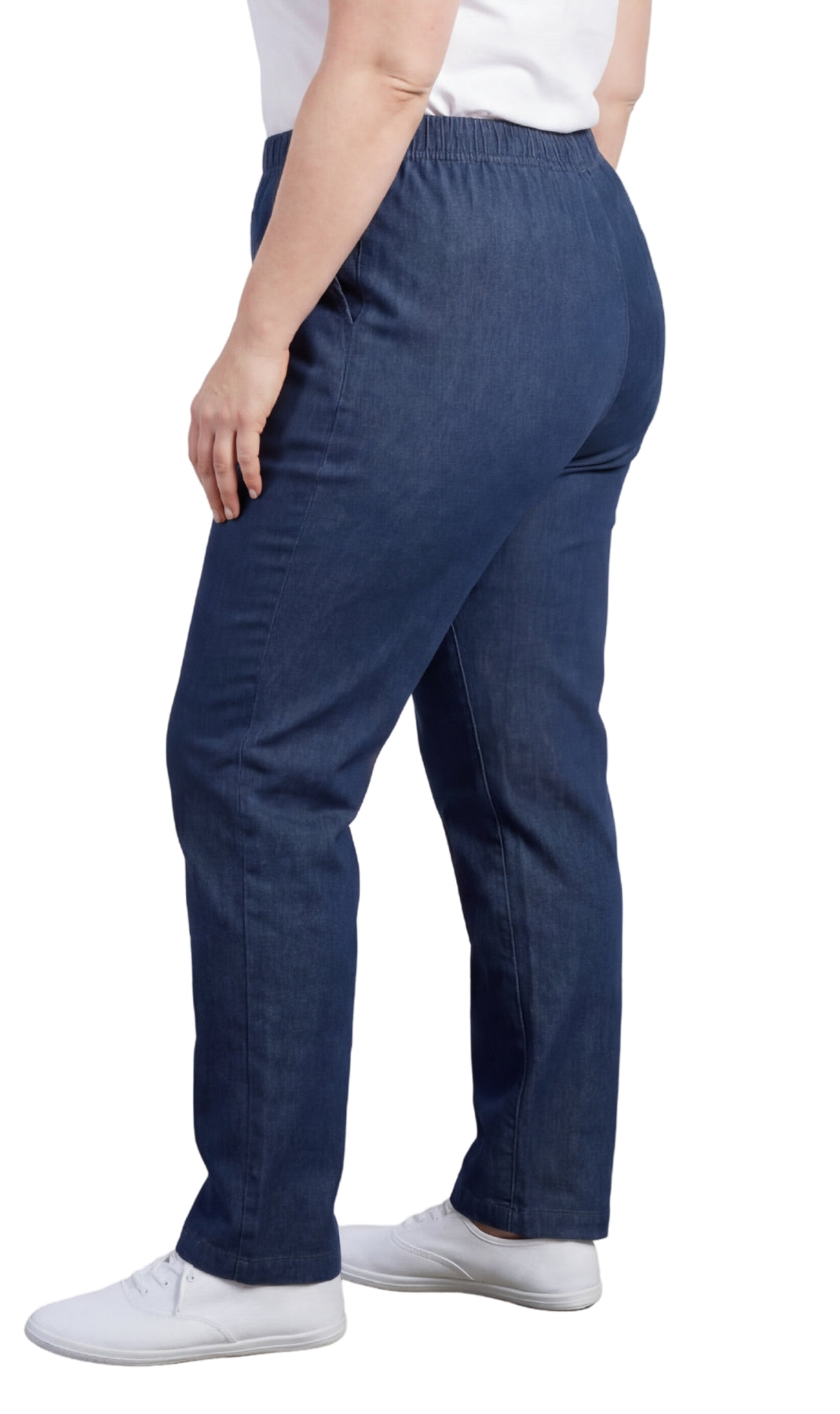 Lightweight Pull-On Denim Jeans