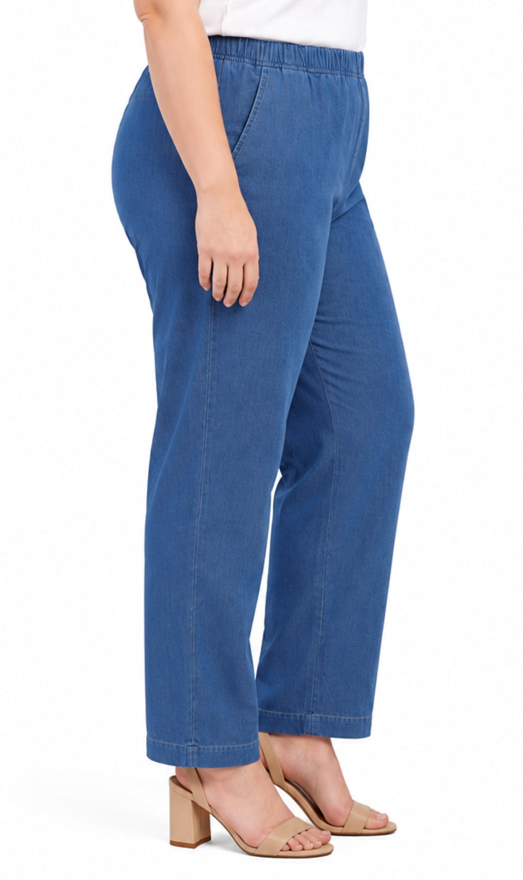 Lightweight Pull-On Denim Jeans