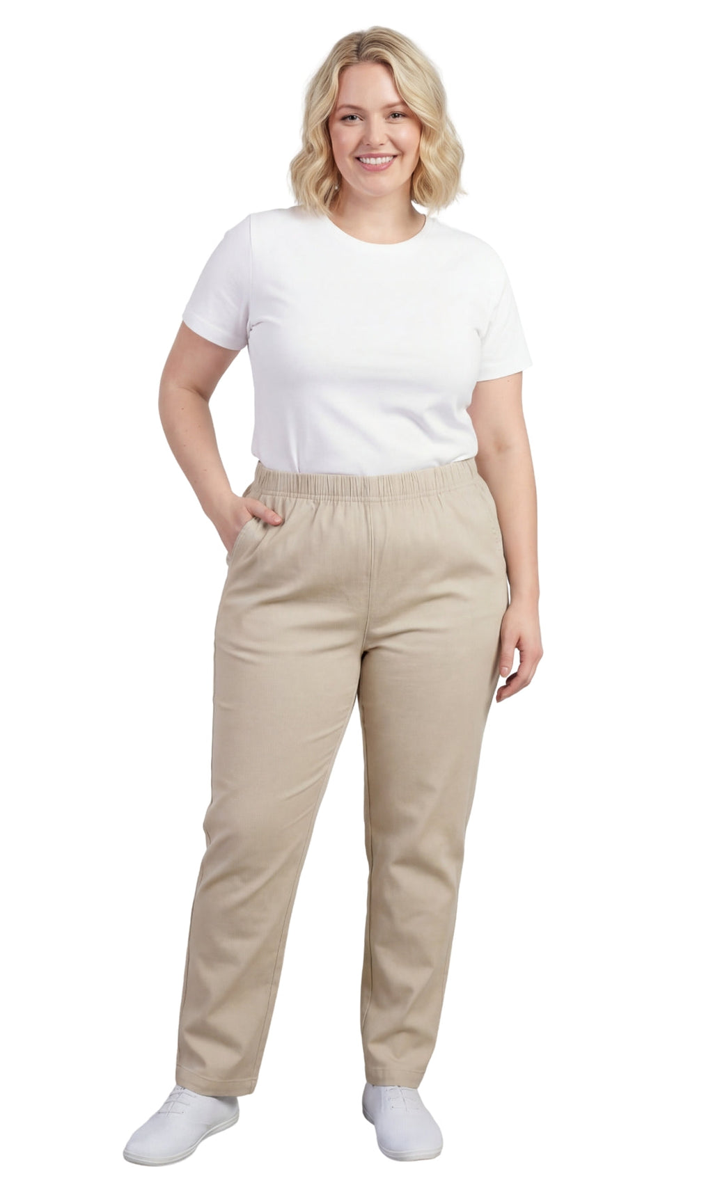 Lightweight Pull-On Denim Jeans