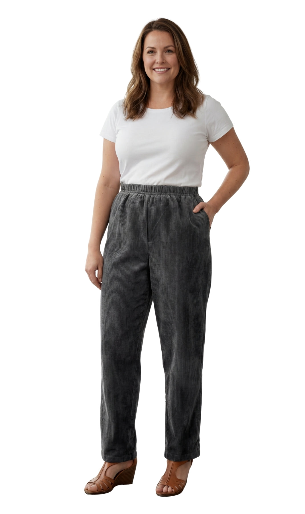 Pull-On Corduroy Pants