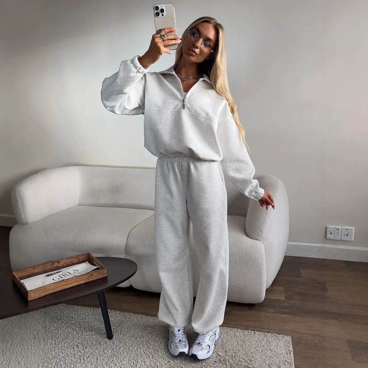Women's Lined Sweatshirt & Pants Set