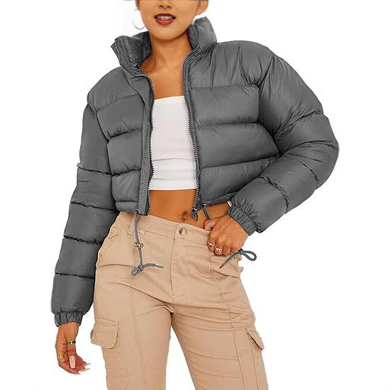 Women's Puffer Jacket with Zip Pockets