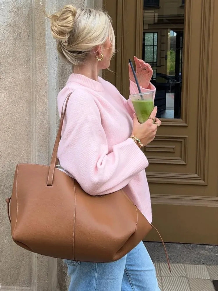 Loose Knit O-Neck Sweater