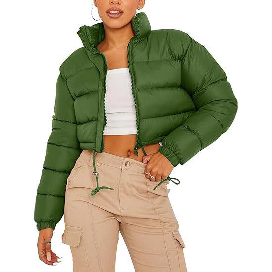 Women's Puffer Jacket with Zip Pockets