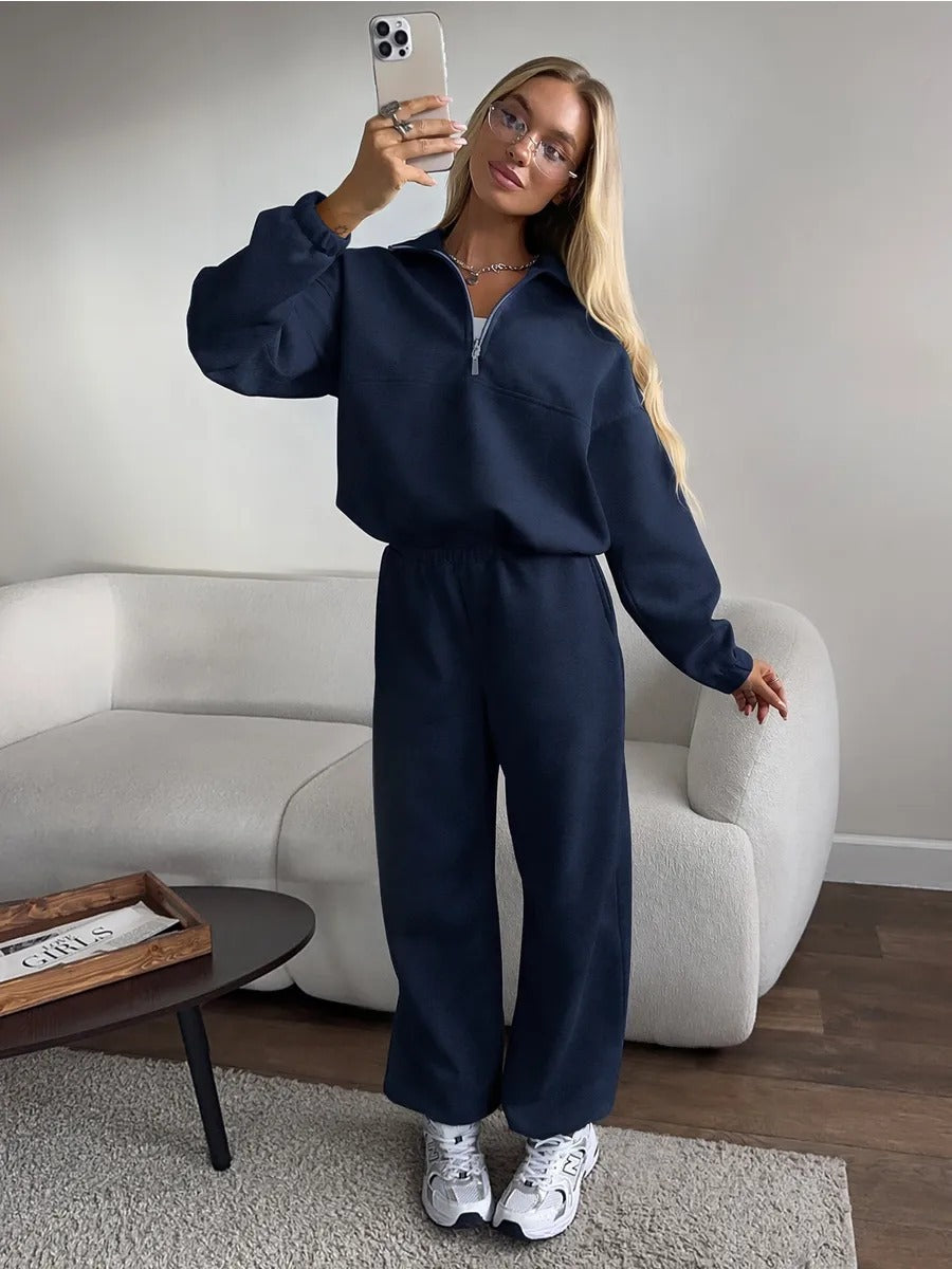 Women's Lined Sweatshirt & Pants Set