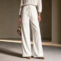 High-Waisted Wide-Leg Corduroy Pants