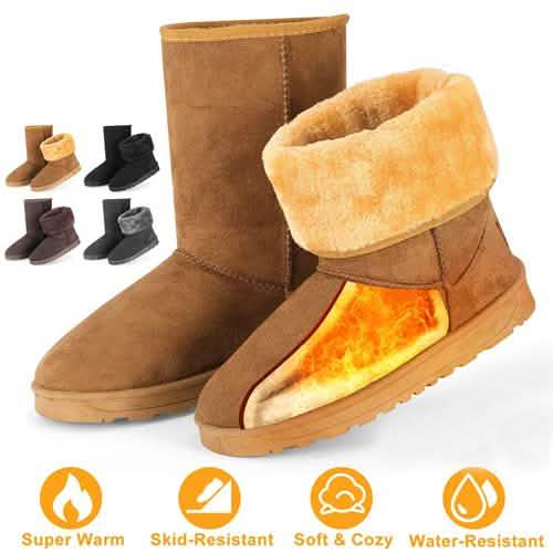 Women's Plush-Lined Water-Resistant Winter Boots