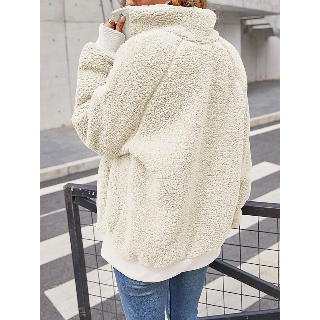 Women's Sherpa Fleece Snap-Front Jacket